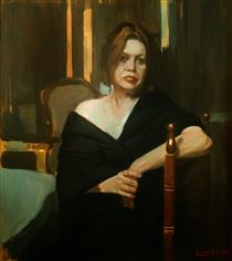 Woman in living room - Alejandro Cabeza