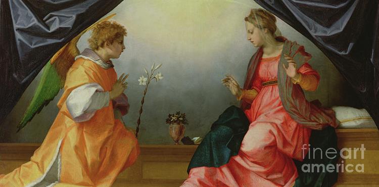 The Annunciation, c.1528 - 安德烈亞·德爾·薩爾托