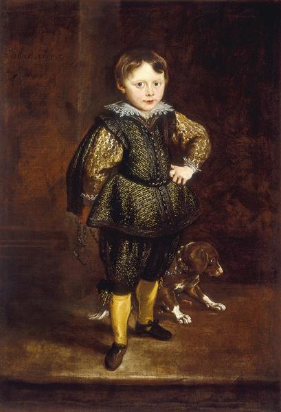Portrait of Filippo Cattaneo, Son of Marchesa Elena Grimaldi, 1623 - Anthony van Dyck