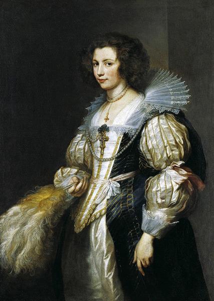 Portrait of Maria de Tassis - Antoon van Dyck