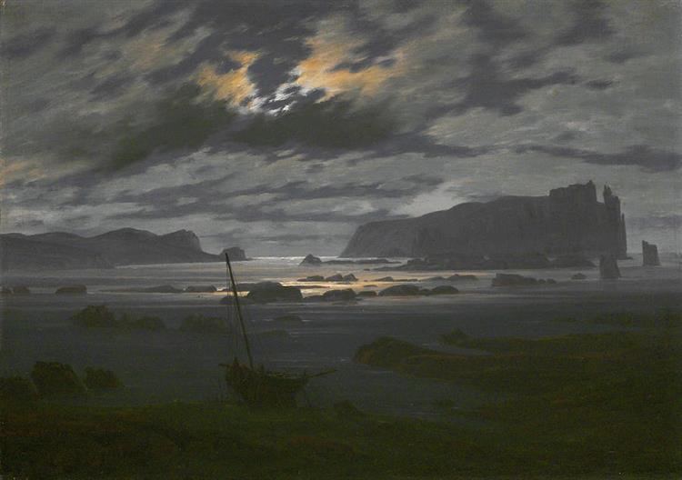 The North Sea in the Moonlight, 1823 - 1824 - Caspar David Friedrich