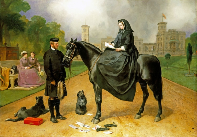 Queen Victoria at Osborne House, 1865 - Едвін Генрі Ландсір
