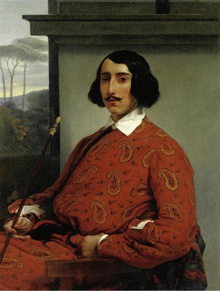 Portrait of Duke Manolo Nunez Falco, c.1855 - Francesco Hayez