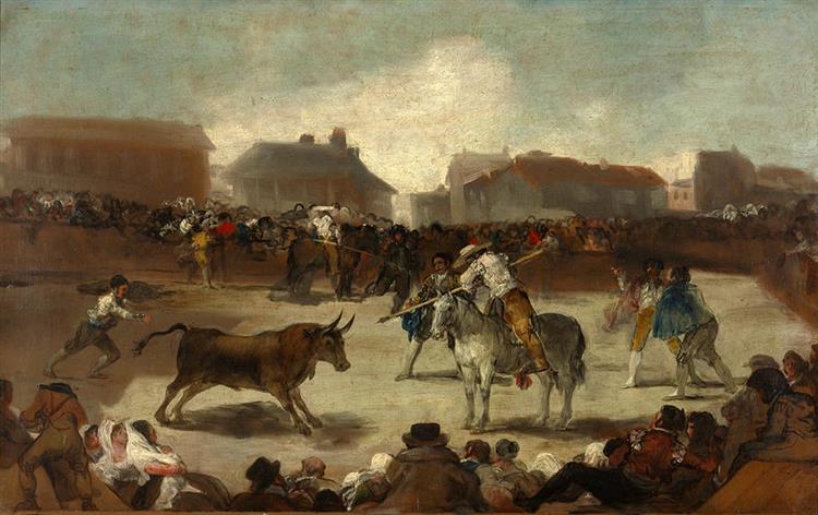 A Village Bullfight, 1812 - 1814 - Francisco Goya