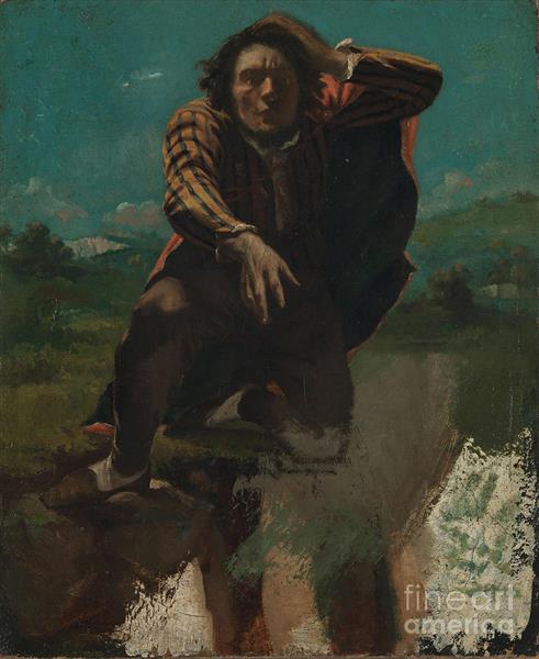 The Man Made Mad by Fear, c.1843 - c.1844 - Gustave Courbet