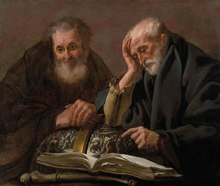 Democritus and Heraclitus - Хендрик Тербрюгген