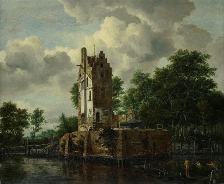 Kostverloren House on the Amstel - Якоб Ізакс ван Рейсдал