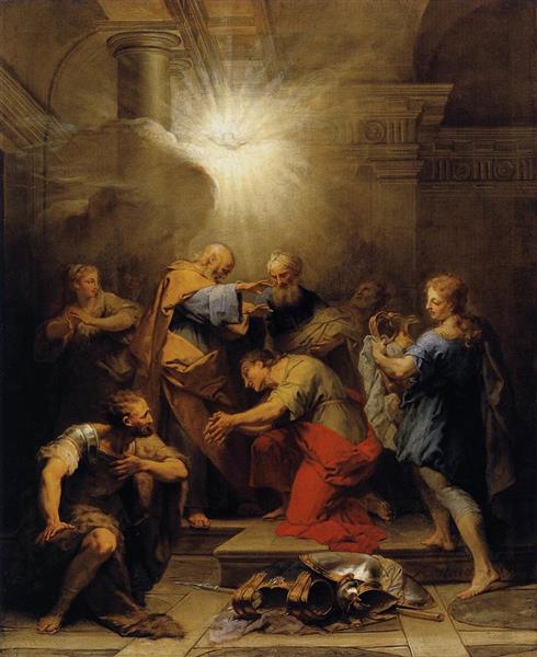 Ananias Restoring the Sight of St Paul, 1719 - Jean II Restout
