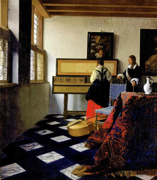 Die Musikstunde, c.1662 - c.1665 - Jan Vermeer