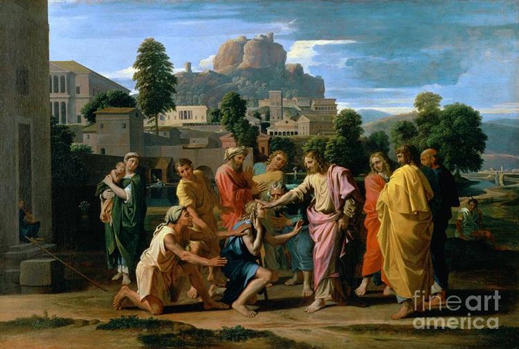 The Blind of Jericho - Nicolas Poussin