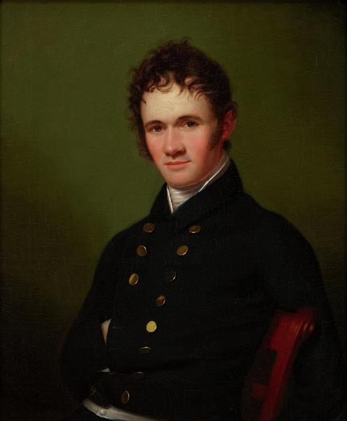 Portrait Of Commander Lewis Warrington - Rembrandt Peale