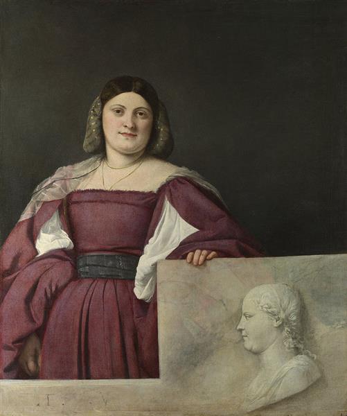 Retrato de uma Mulher, 1508 - 1510 - Ticiano Vecellio