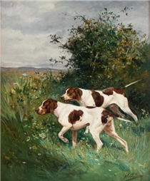 Dogs at rest - Charles Olivier de Penne