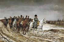1814. Campagne de France (Napoleon and his staff returning from Soissons after the Battle of Laon) - Ернест Месоньє