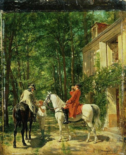 The Roadside Inn - Jean-Louis-Ernest Meissonier
