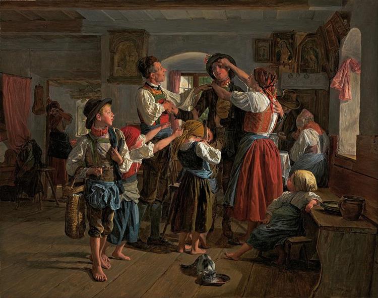 The departure of the conscript, 1854 - Ferdinand Georg Waldmüller