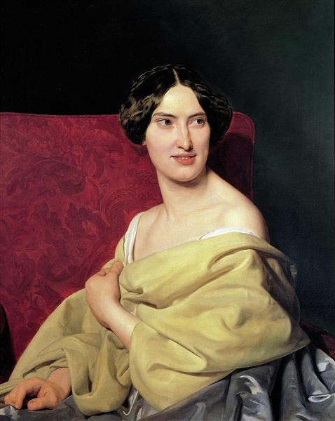 Anna Bayer the Artist' s Second Wife - Ferdinand Georg Waldmüller