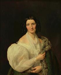 Barbara Von Schickh, As Bride Of Wolfgang Ritter Von - Ferdinand Georg Waldmüller