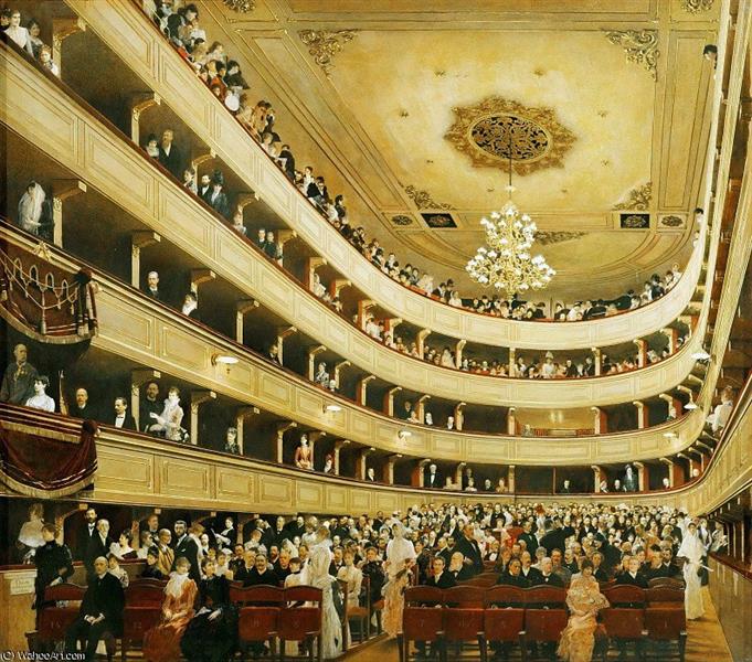 The Old Burgtheater, 1888 - 1889 - Gustav Klimt