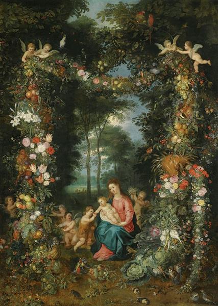 The Virgin and Child with the Infant St John the Baptist - Jan Brueghel el Joven