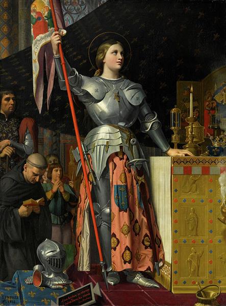 Joan of Arc at the Coronation of Charles VII in the Cathedral of Reims, 1854 - Jean Auguste Dominique Ingres