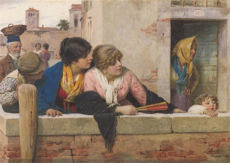 Curious women, 1886 - Luigi Da Rios