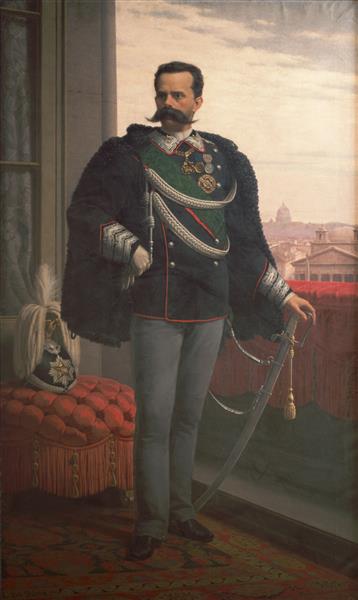 Portrait of King Umberto I of Italy, 1878 - Luigi Da Rios