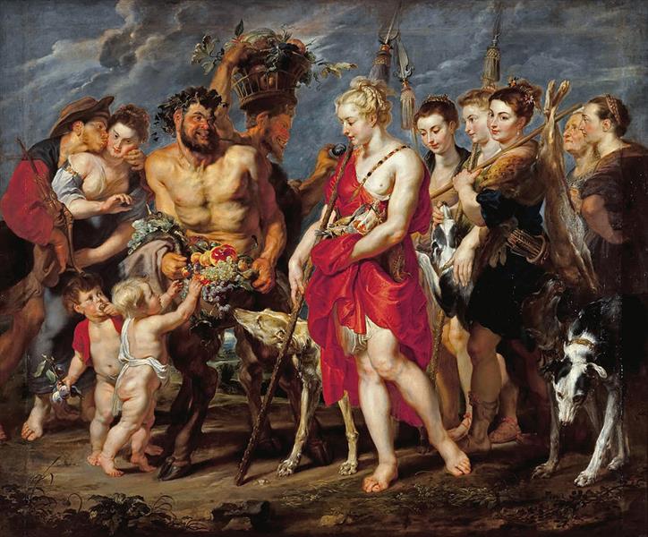Diana Returning from Hunt, 1615 - Pierre Paul Rubens
