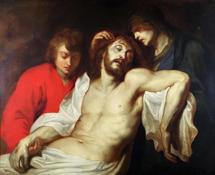 Lamentation of Christ by the Virgin Mary and St John - Pierre Paul Rubens