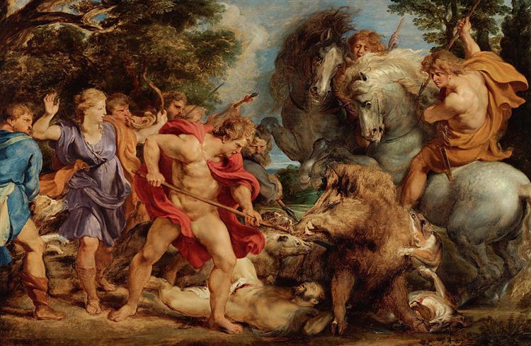 The Calydonian Boar Hunt - Pierre Paul Rubens