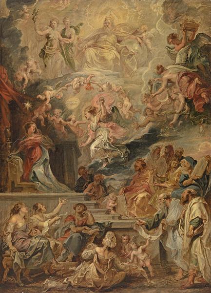 The Incarnation as Fulfillment of All the Prophecies - Peter Paul Rubens