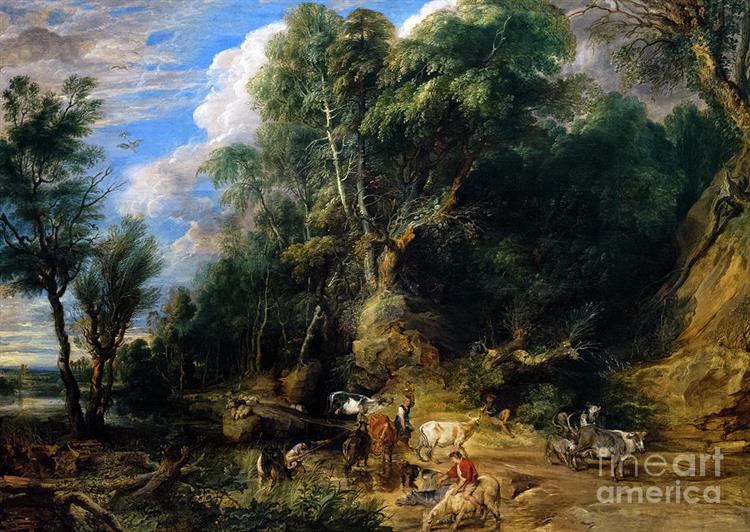 The Watering Place - Peter Paul Rubens