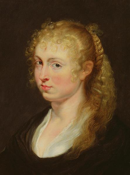 Young Woman with Curly Hair - Pierre Paul Rubens
