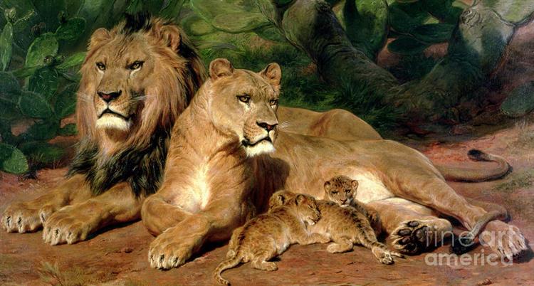 The Lion at Home, 1881 - Rosa Bonheur