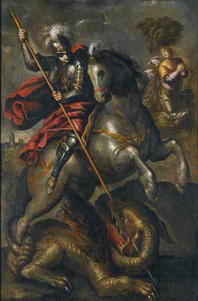 Saint George and the Dragon - Тінторетто