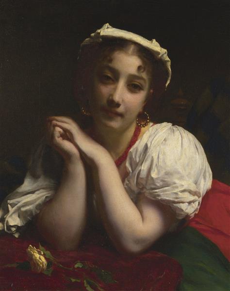 Young italian woman - Adolphe Piot