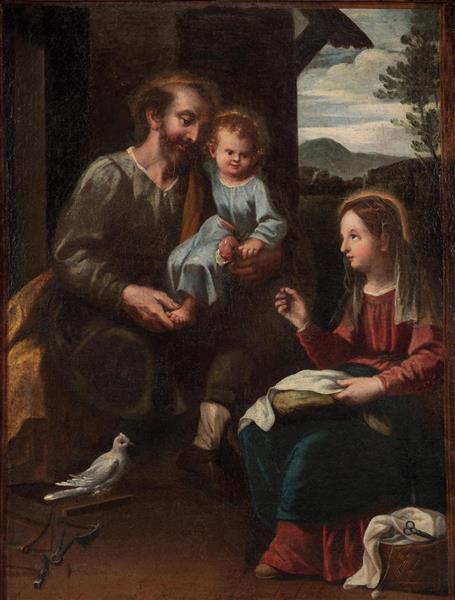 The Holy Family - Francisco de Herrera der Ältere