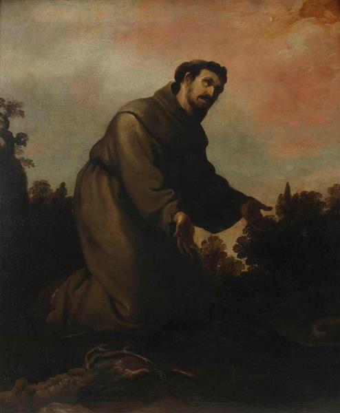 Saint Francis of Assisi - Francisco de Herrera el Viejo