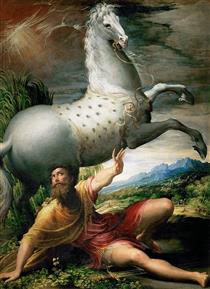 The Conversion Of St Paul - Parmigianino