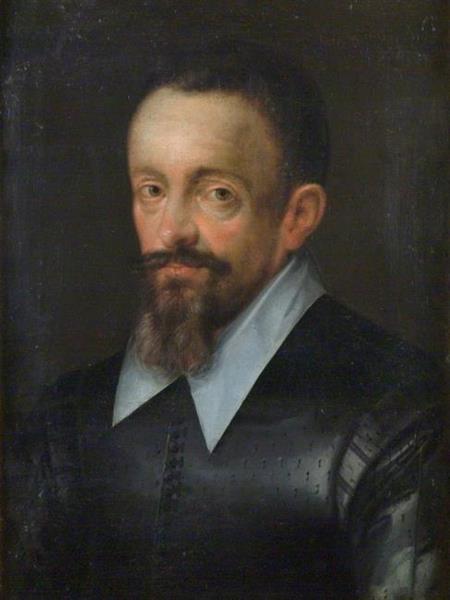 Portrait of a man, possibly Johannes Kepler, 1612 - Ханс фон Аахен