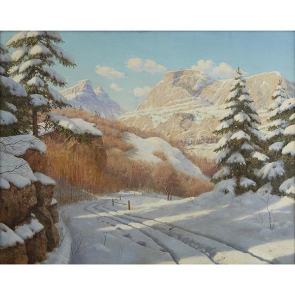 TRACK THROUGH THE SNOW - Boris Vasilievich Bessonov
