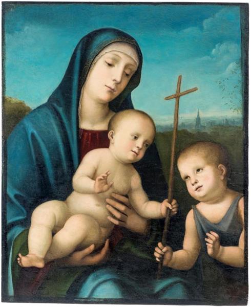 Vierge à l'enfant avec Saint Jean Baptiste - Francesco Francia