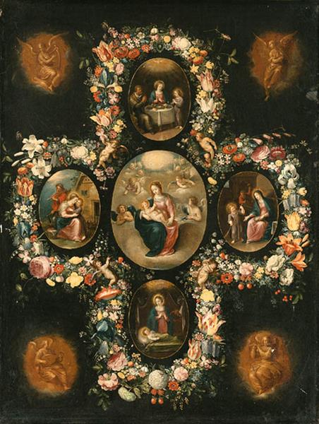 The Virgin and Child with Scenes from the Life of Christ - Frans Francken the Younger