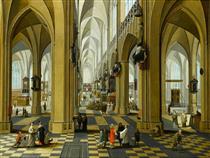 A Church Interior - Frans Francken el Joven