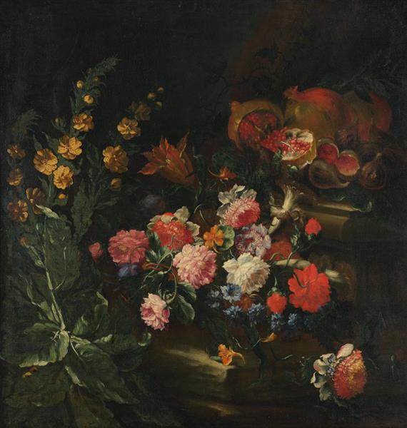 Blumen- und Früchtestillleben - Giovanni Battista Ruoppolo