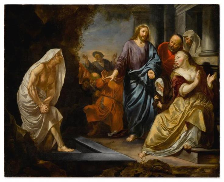 The raising of Lazarus - Hendrik Heerschop