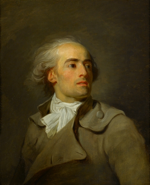 Portrait of a Man, Half-Length, in a Grey Coat - Henri-Pierre Danloux