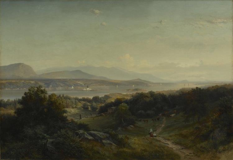 Landscape, Hyde Park, New York - Johann Hermann Carmiencke