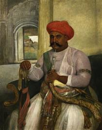 Hasan Reza Khan, Minister to Asaf al-Daula of Oudh - Johann Zoffany