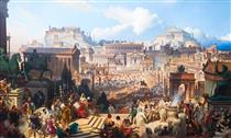 The Martyrdom of St. Agnes in the Roman Forum - Joseph Desire Court